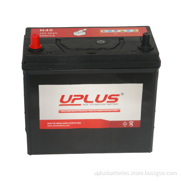 N40 12V 40ah China OEM Batteries Deep Cycle Car Battery